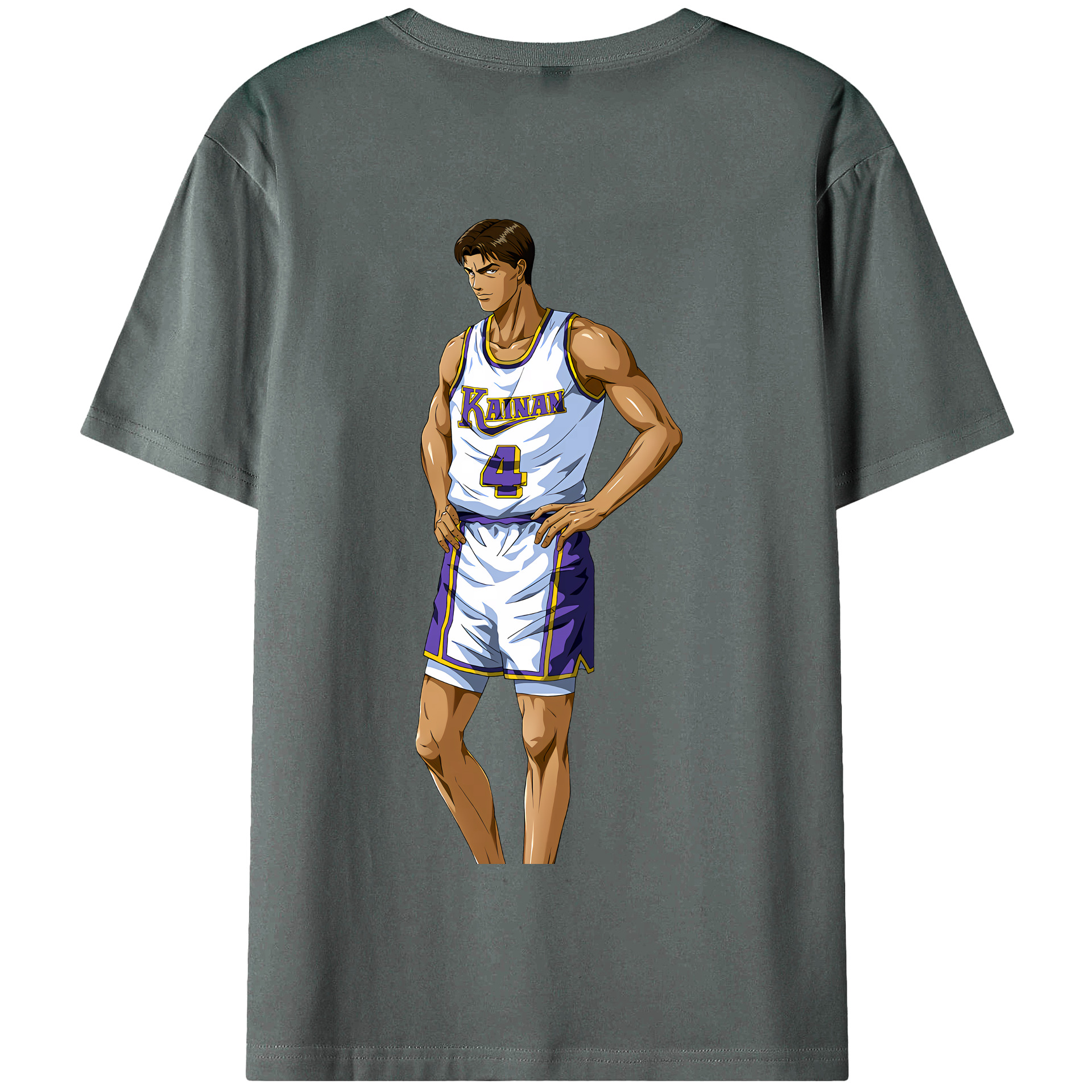 SLAM DUNK／スラムダンク 綿100％半袖Tシャツ（背面プリント）